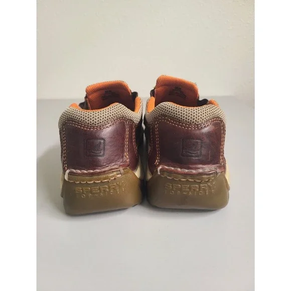 Sperry Top Sider 9.5 Brown Leather Boat Shoes Loafers Deck Slip Ons Sneakers - Picture 6 of 7